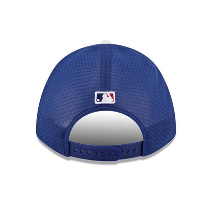 Pictured is this MLB Batting Practice 2026 LA Dodgers 9FORTY M-Crown A-Frame Adjustable cap in dark blue. 4