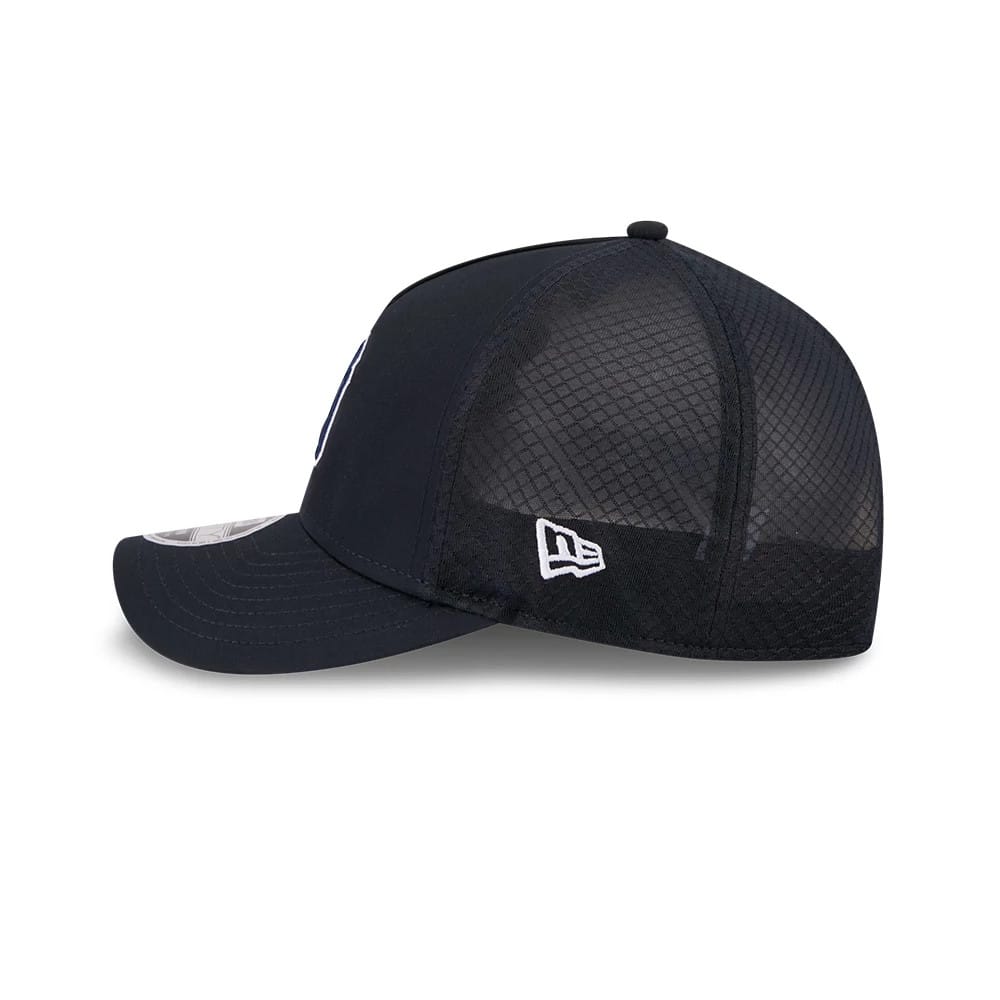 Pictured is this MLB Batting Practice 2026 New York Yankees 9FORTY M-Crown A-Frame Adjustable cap in navy. 5