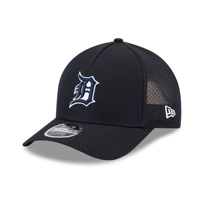Pictured is this MLB Batting Practice 2026 Detroit Tigers 9FORTY M-Crown A-Frame Adjustable cap in navy. 1
