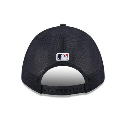Pictured is this MLB Batting Practice 2026 Detroit Tigers 9FORTY M-Crown A-Frame Adjustable cap in navy. 4
