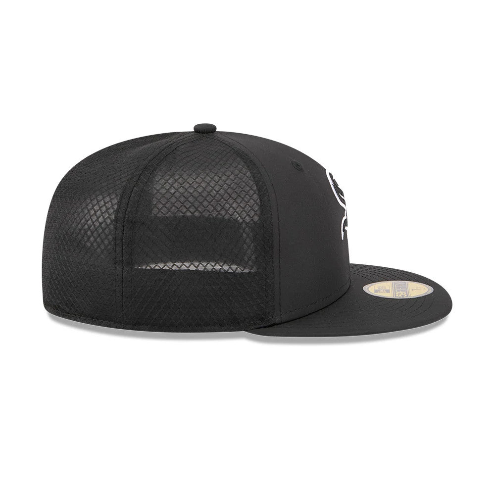 Pictured is this MLB Batting Practice 2026 Chicago White Sox 59FIFTY Fitted cap in black. 6