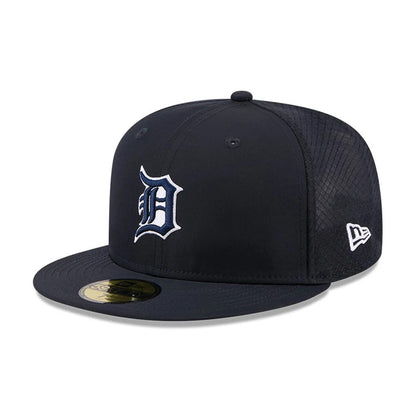 Pictured is this MLB Batting Practice 2026 Detroit Tigers 59FIFTY Fitted cap in navy. 1