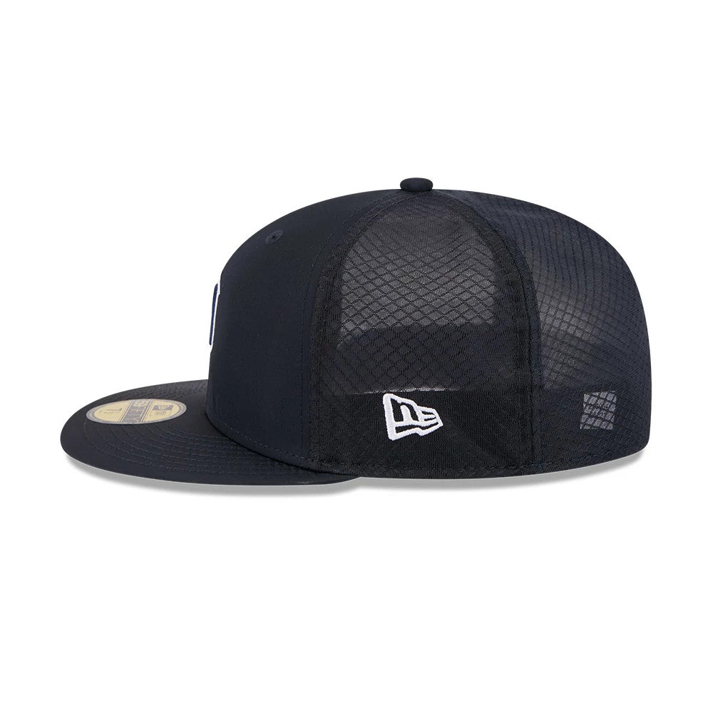 Pictured is this MLB Batting Practice 2026 Detroit Tigers 59FIFTY Fitted cap in navy. 5
