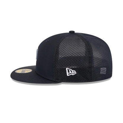 Pictured is this MLB Batting Practice 2026 Detroit Tigers 59FIFTY Fitted cap in navy. 5