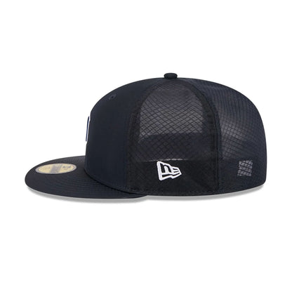 Pictured is this MLB Batting Practice 2026 Detroit Tigers 59FIFTY Fitted cap in navy. 5