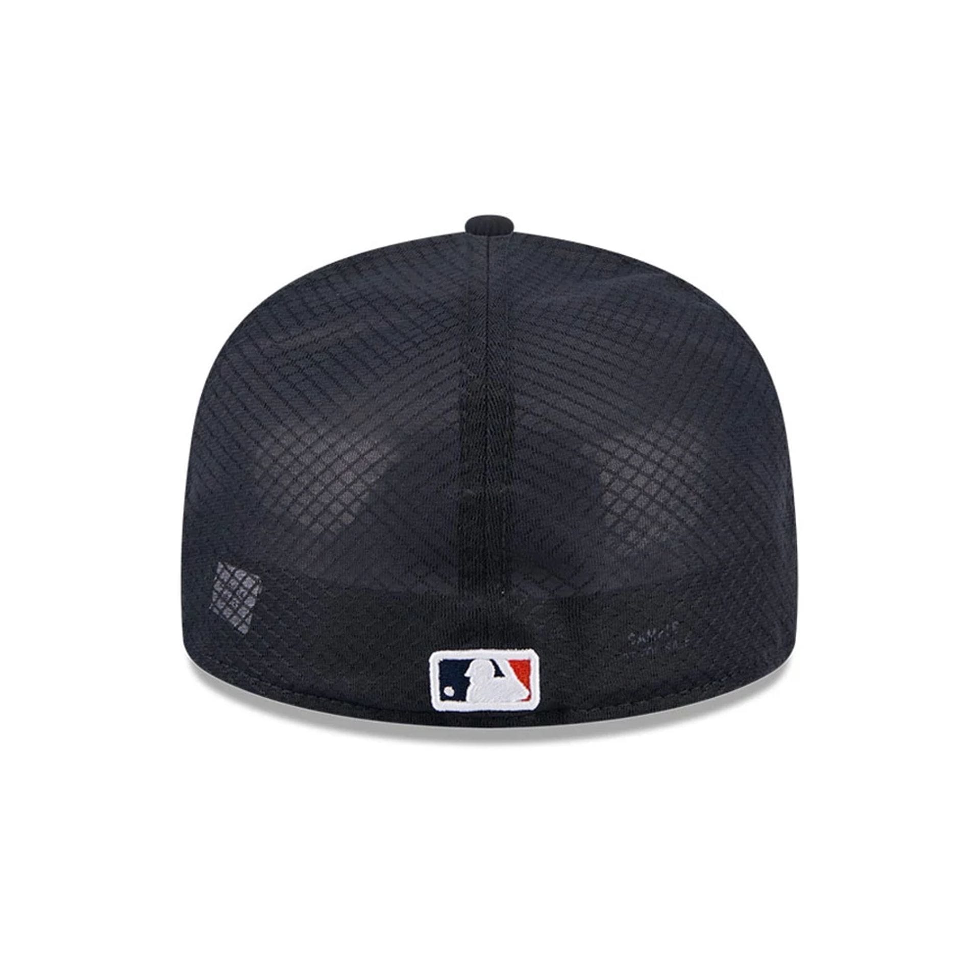 Pictured is this MLB Batting Practice 2026 Detroit Tigers 59FIFTY Fitted cap in navy. 4