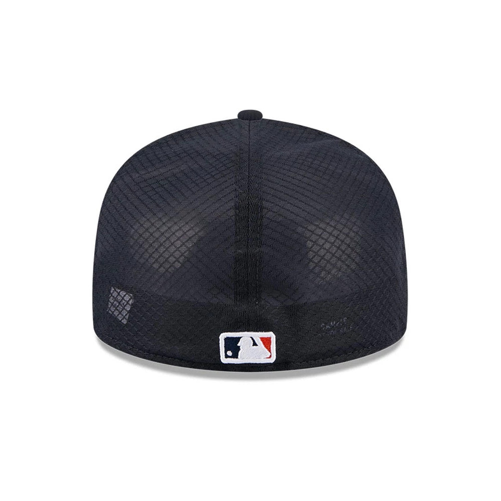 Pictured is this MLB Batting Practice 2026 Detroit Tigers 59FIFTY Fitted cap in navy. 4