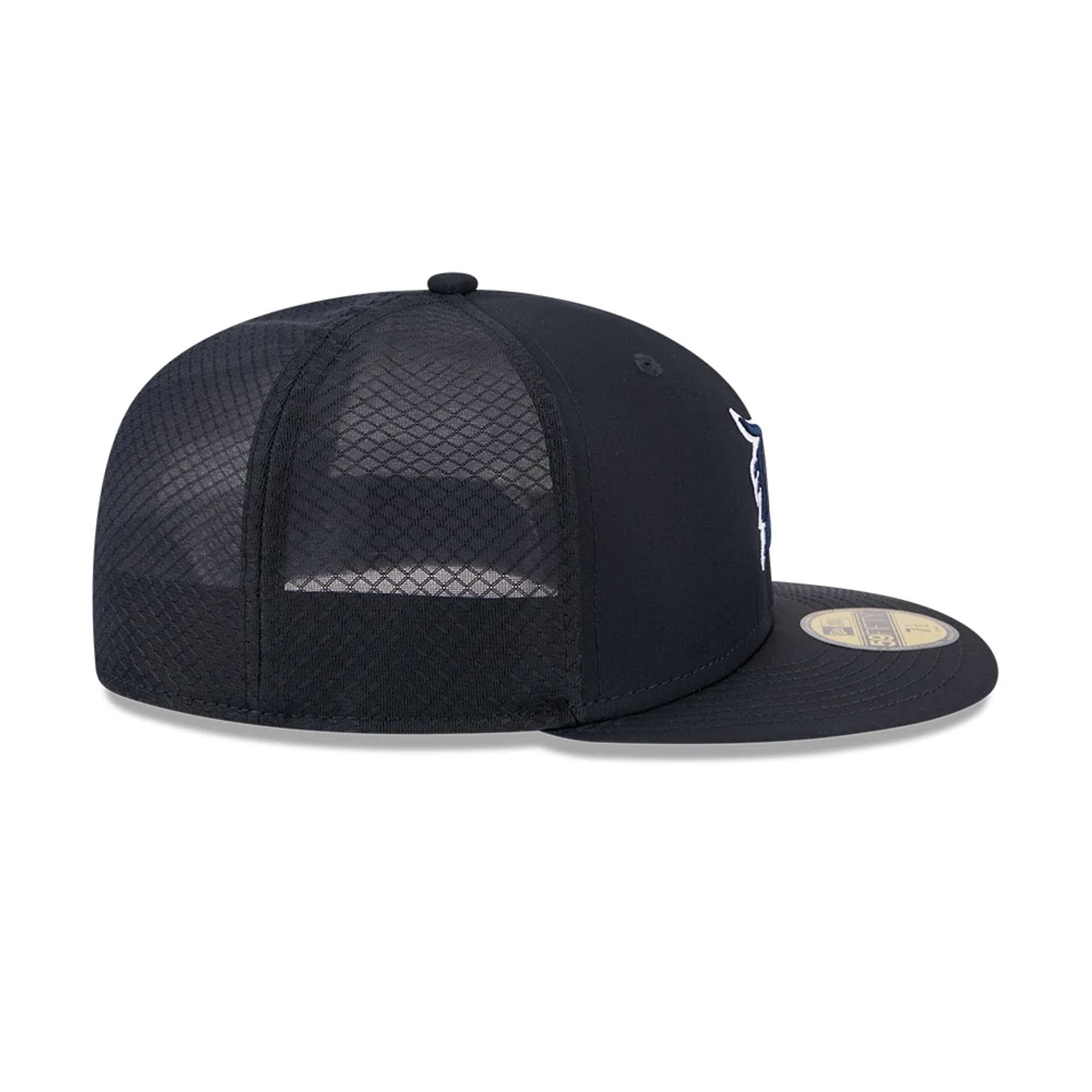 Pictured is this MLB Batting Practice 2026 Detroit Tigers 59FIFTY Fitted cap in navy. 6