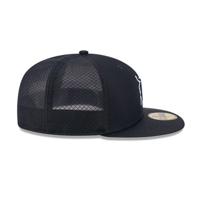 Pictured is this MLB Batting Practice 2026 Detroit Tigers 59FIFTY Fitted cap in navy. 6