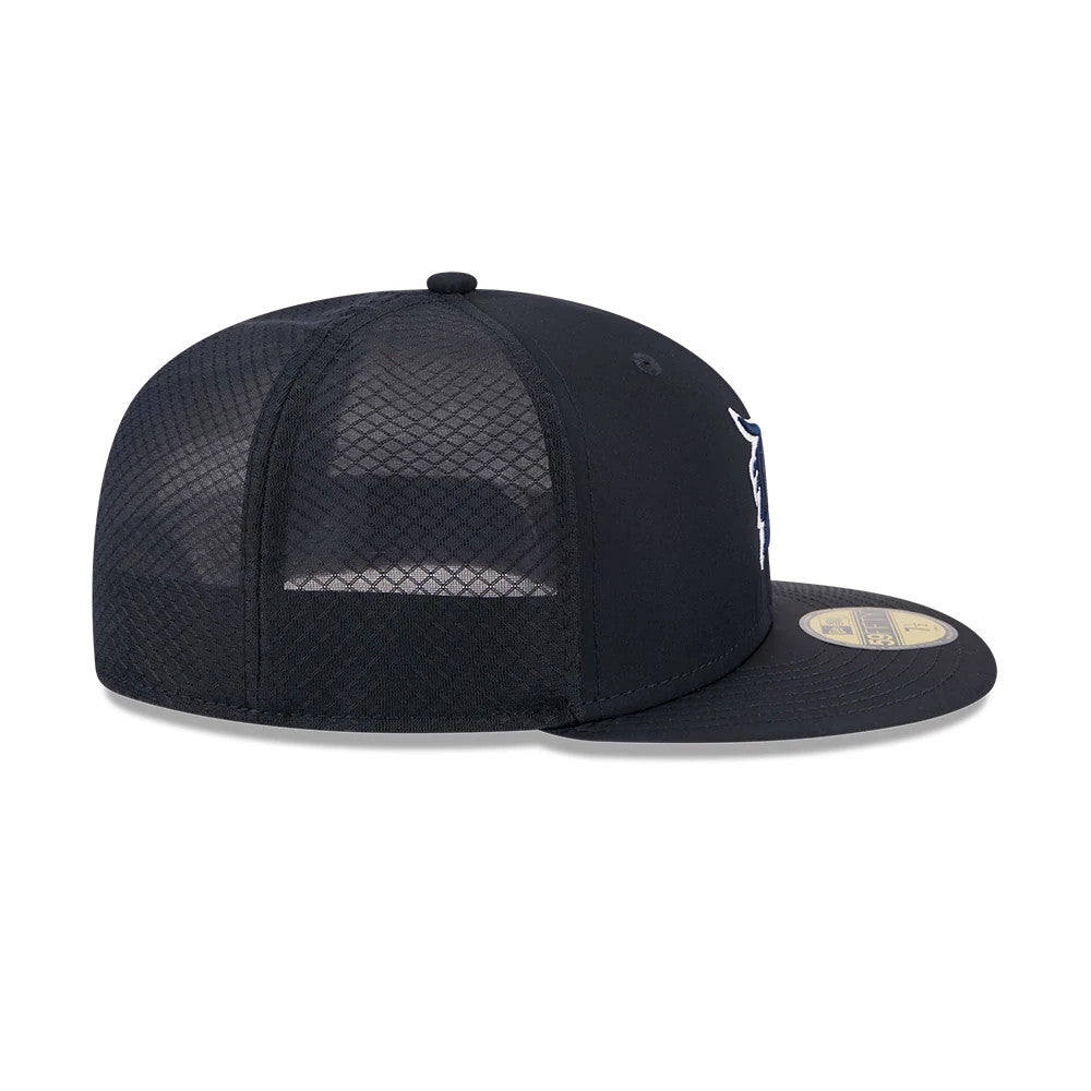 Pictured is this MLB Batting Practice 2026 Detroit Tigers 59FIFTY Fitted cap in navy. 6