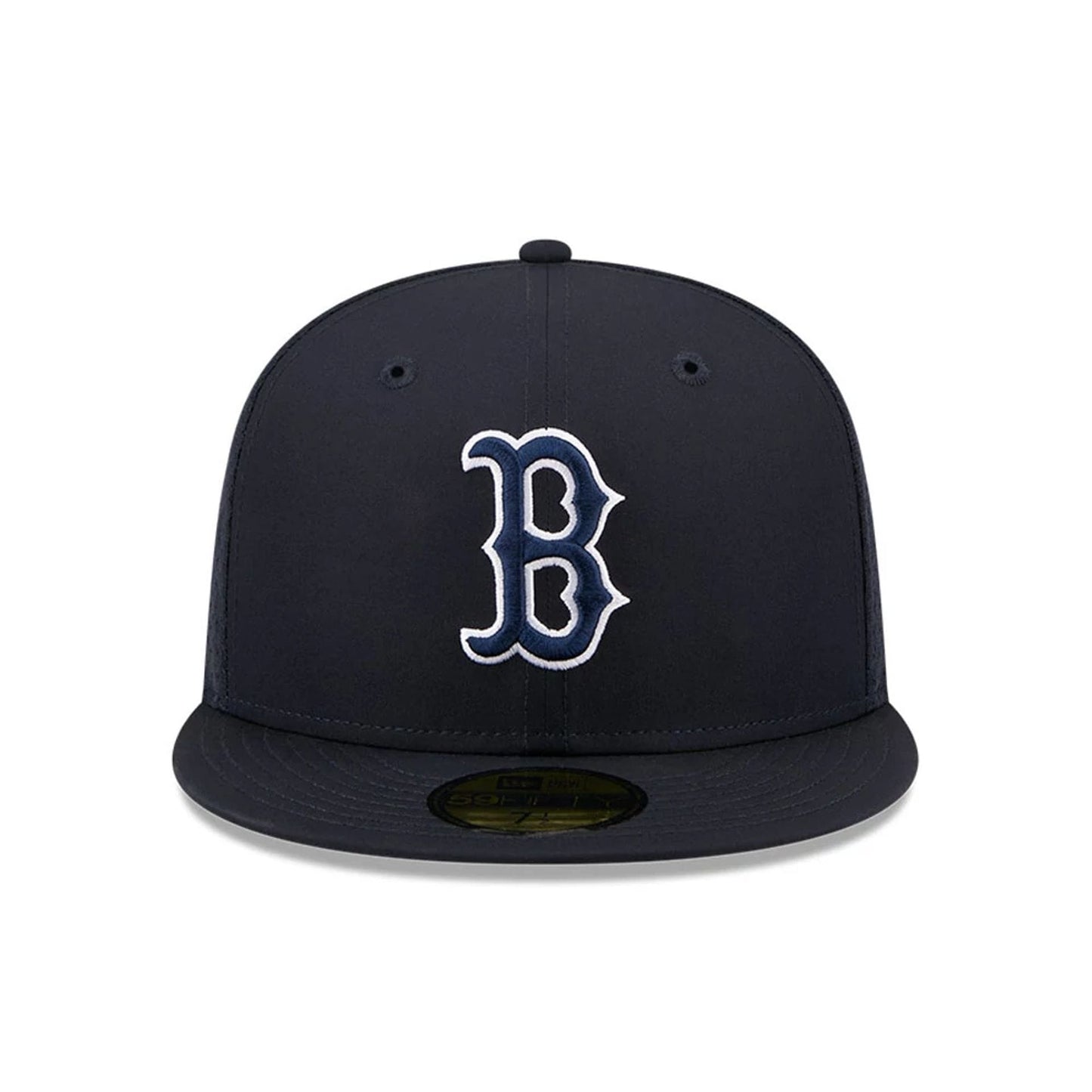 Pictured is this MLB Batting Practice 2026 Boston Red Sox 59FIFTY Fitted cap in navy. 2