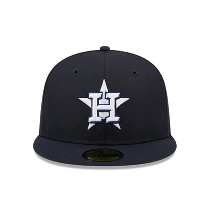 Pictured is this MLB Batting Practice 2026 Houston Astros 59FIFTY Fitted cap in navy. 2