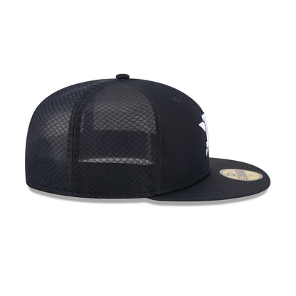 Pictured is this MLB Batting Practice 2026 Houston Astros 59FIFTY Fitted cap in navy. 6