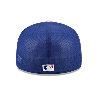 Pictured is this MLB Batting Practice 2026 LA Dodgers 59FIFTY Fitted cap in dark blue. 5