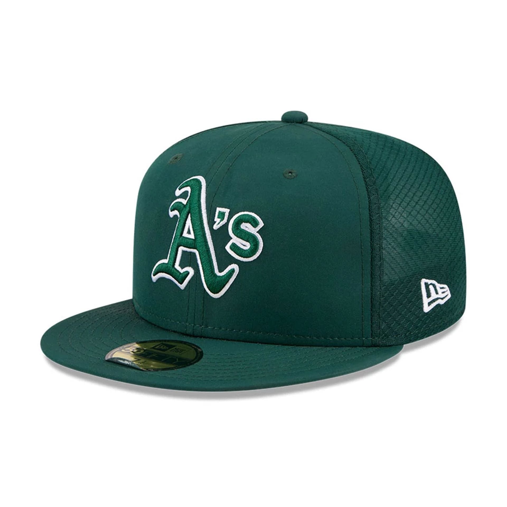 Pictured is this MLB Batting Practice 2026 Athletics 59FIFTY Fitted cap in dark green. 1