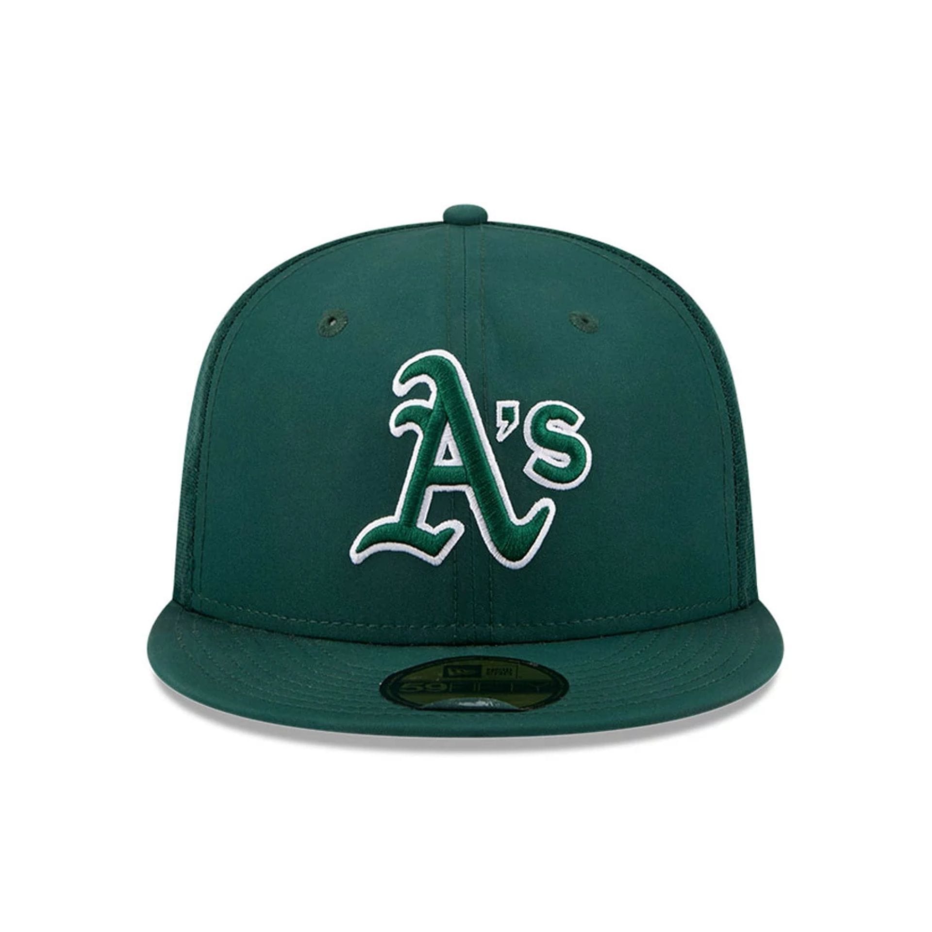Pictured is this MLB Batting Practice 2026 Athletics 59FIFTY Fitted cap in dark green. 2