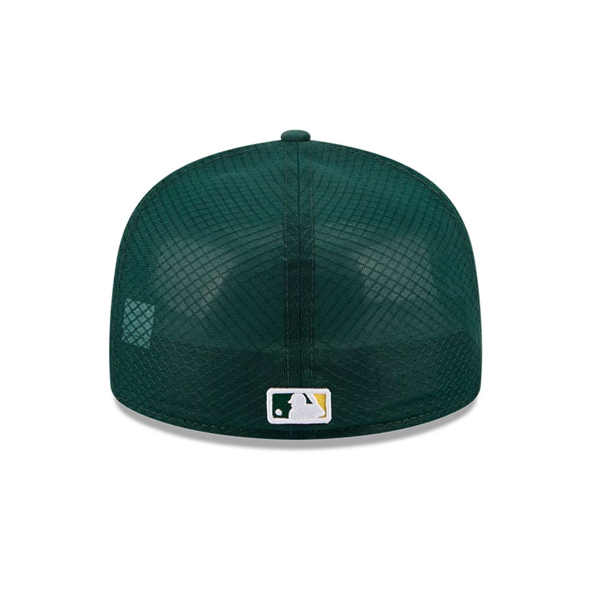Pictured is this MLB Batting Practice 2026 Athletics 59FIFTY Fitted cap in dark green. 4