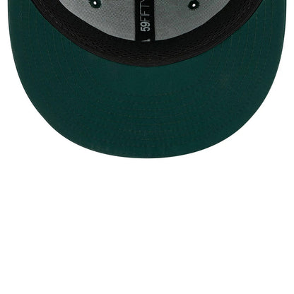 Pictured is this MLB Batting Practice 2026 Athletics 59FIFTY Fitted cap in dark green. 7