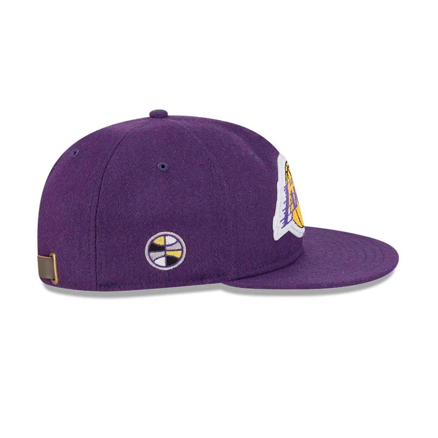 Pictured is this NBA Chenille Woven LA Lakers Retro Crown 9FIFTY cap in purple. 6