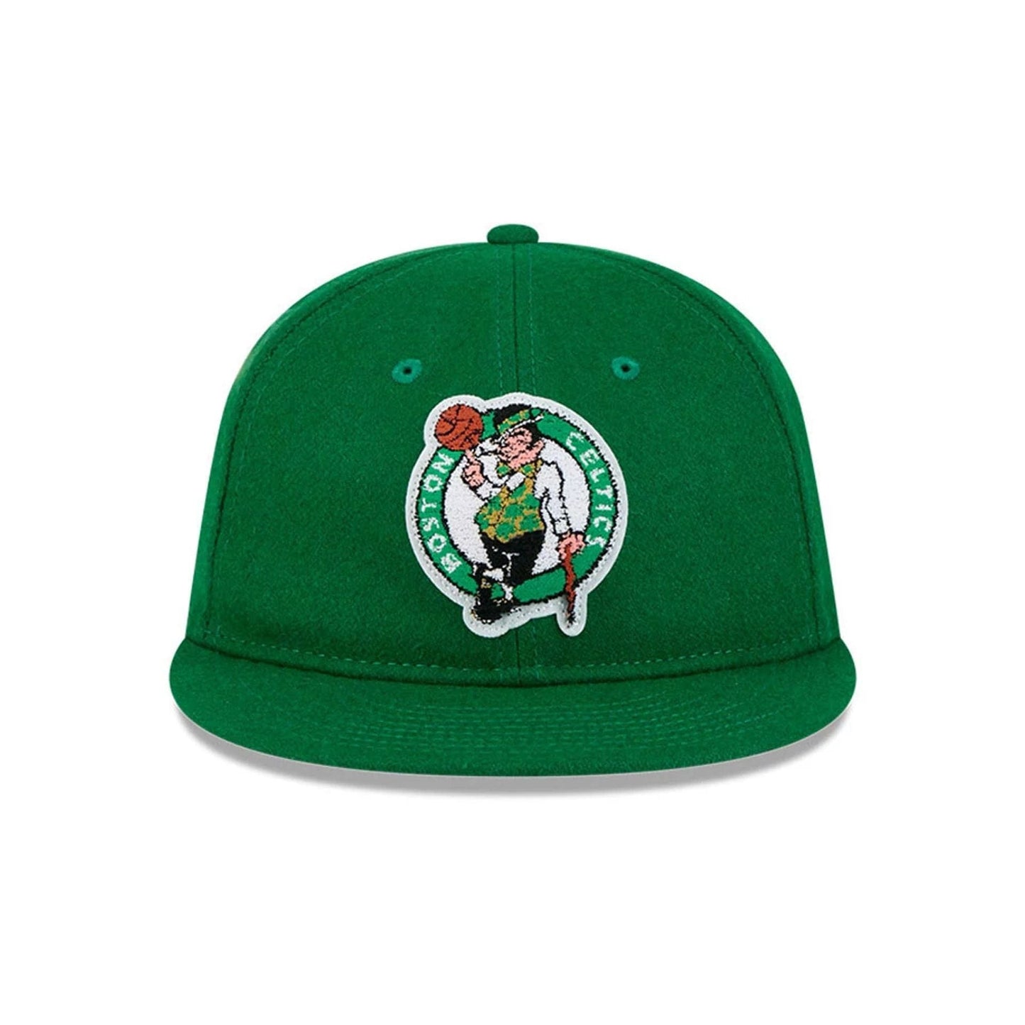 Pictured is this NBA Chenille Woven Boston Celtics Retro Crown 9FIFTY cap in green. 4