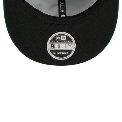 Pictured is this NBA Chenille Woven Boston Celtics Retro Crown 9FIFTY cap in green. 3