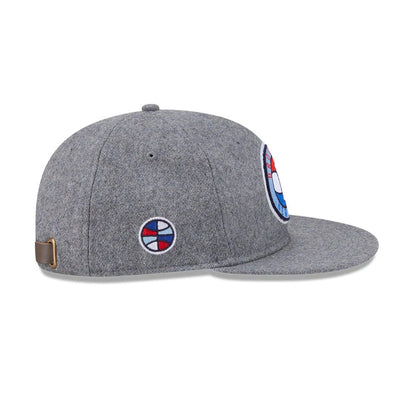 Pictured is this NBA Chenille Woven Brooklyn Nets Retro Crown 9FIFTY cap in grey. 6