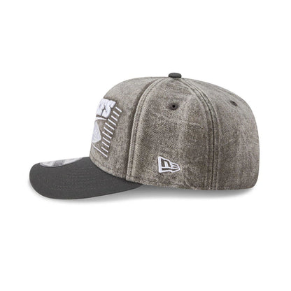 Pictured is this NFL Washed Denim Kansas City Chiefs 9SEVENTY Stretch Snap cap in dark grey. 4
