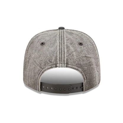 Pictured is this NFL Washed Denim Kansas City Chiefs 9SEVENTY Stretch Snap cap in dark grey. 6