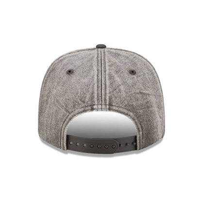 Pictured is this NFL Washed Denim Kansas City Chiefs 9SEVENTY Stretch Snap cap in dark grey. 6