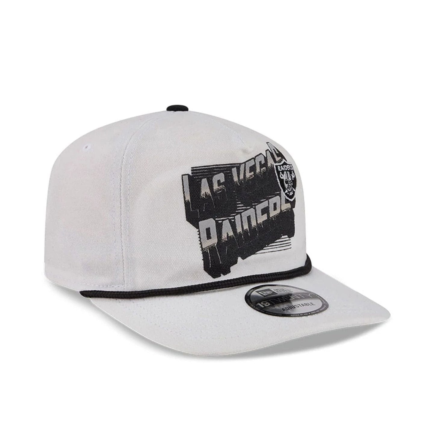 Pictured is this NFL Duck Cloth Las Vegas Raiders 19TWENTY cap in White. 4