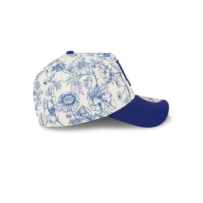 Pictured is this MLB Spring Floral LA Dodgers 9FORTY A-Frame cap in dark blue. 5