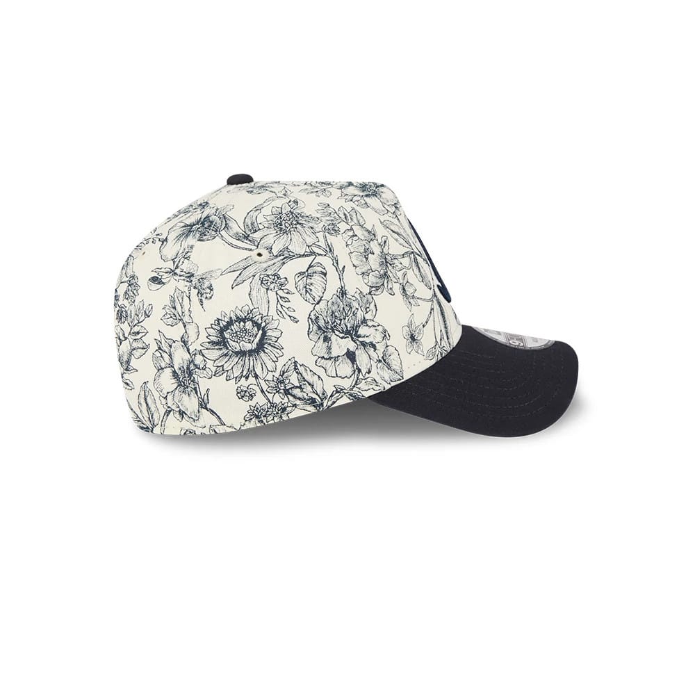 Pictured is this MLB Spring Floral Atlanta Braves 9FORTY A-Frame cap in navy. 7