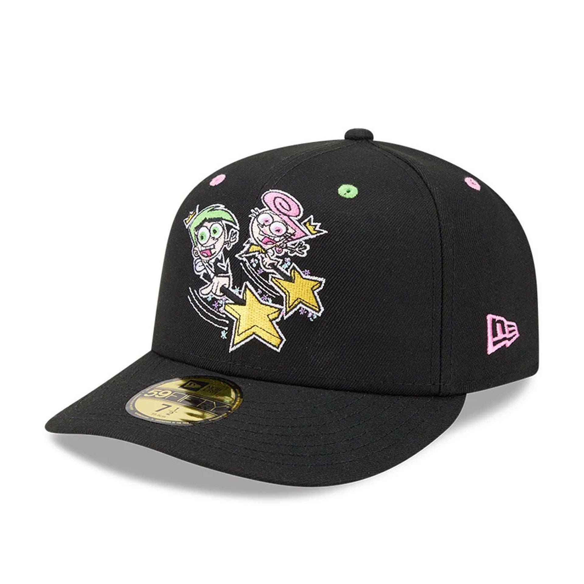 Pictured is this Nickelodeon Fairly Oddparents 59FIFTY Fitted cap in black. 4