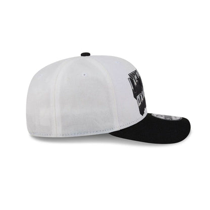 Pictured is this NFL Duck Cloth Las Vegas Raiders 9SEVENTY Stretch Snap cap in white. 6