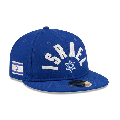 Pictured is this WBC Classical Script Israel Retro Crown 59FIFTY Fitted cap in blue. 1