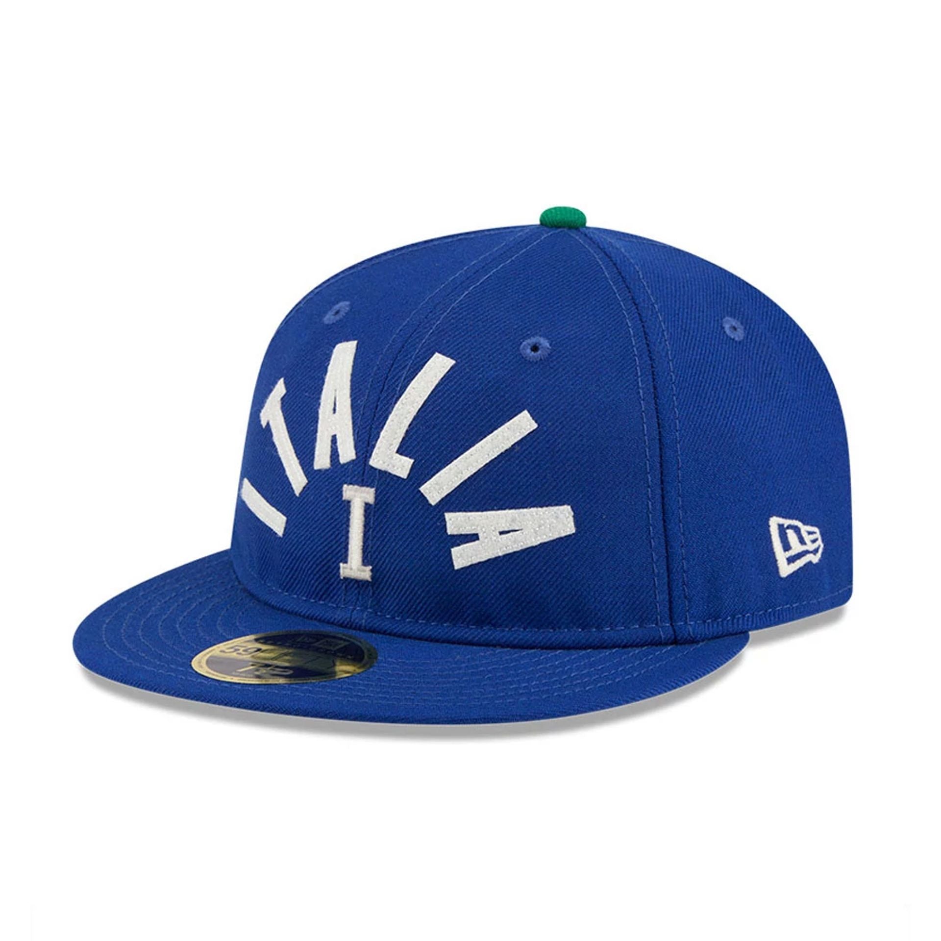 Pictured is this WBC Classical Script Italy Retro Crown 59FIFTY Fitted cap in blue. 4