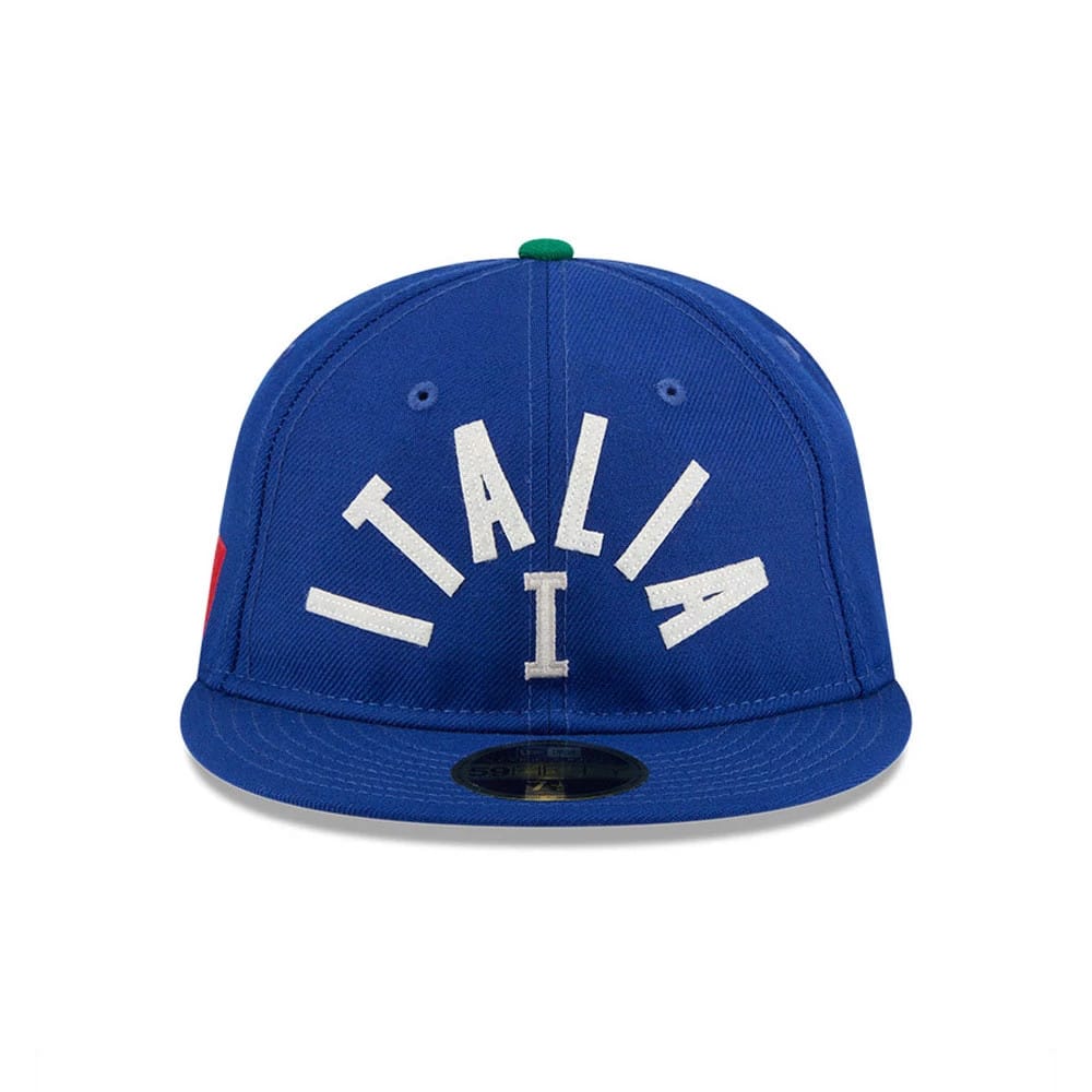 Pictured is this WBC Classical Script Italy Retro Crown 59FIFTY Fitted cap in blue. 3