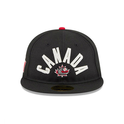 Pictured is this WBC Classical Script Canada Retro Crown 59FIFTY Fitted cap in black. 3