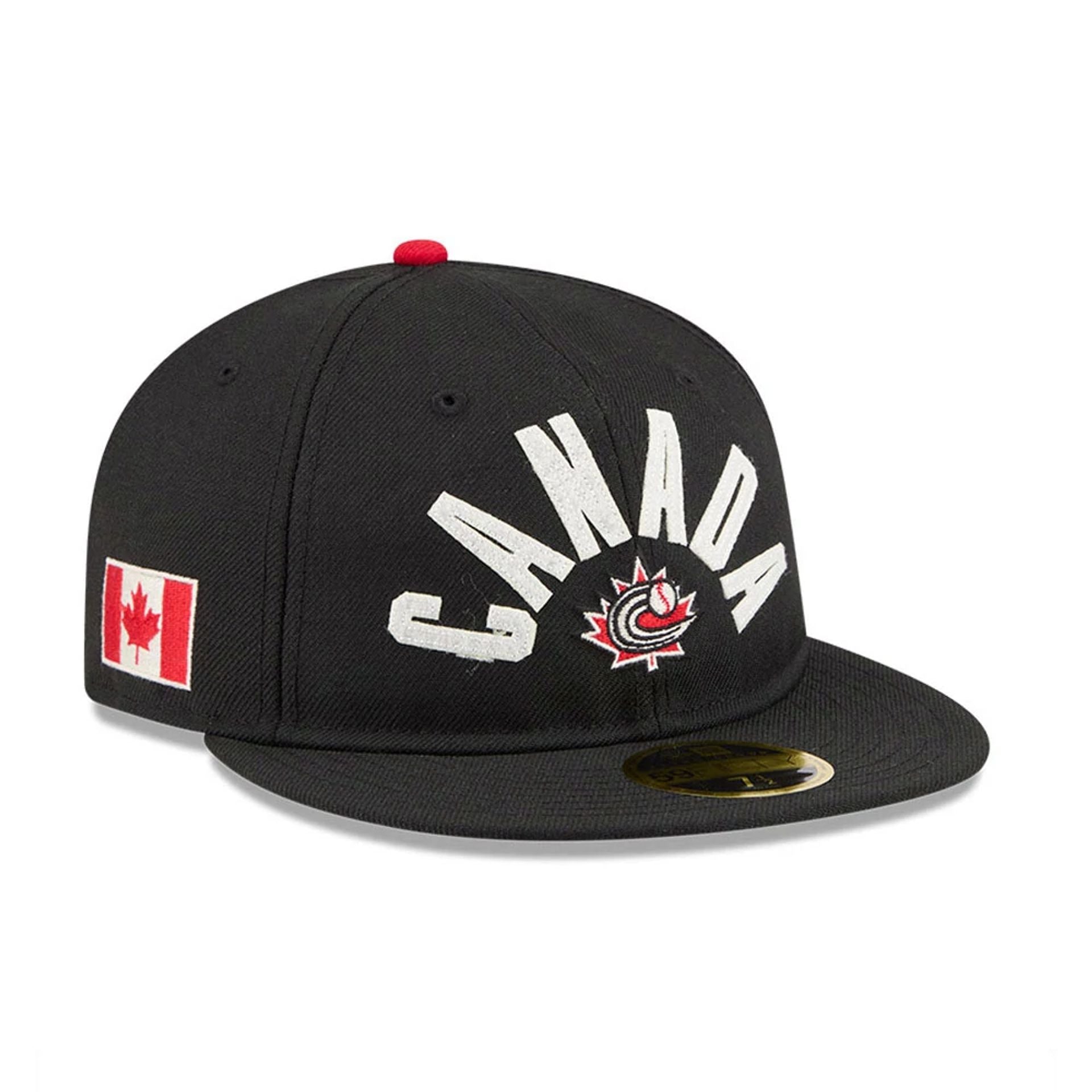 Pictured is this WBC Classical Script Canada Retro Crown 59FIFTY Fitted cap in black. 1