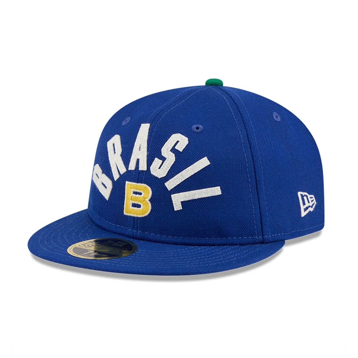 Pictured is this WBC Classical Script Brazil Retro Crown 59FIFTY Fitted cap in blue. 4