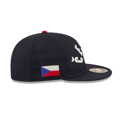 Pictured is this WBC Classical Script Czech Republic Retro Crown 59FIFTY Fitted cap in navy. 5