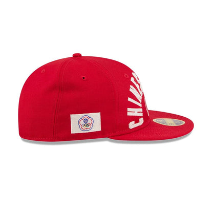Pictured is this WBC Classical Script Taipei Retro Crown 59FIFTY Fitted cap in red. 5