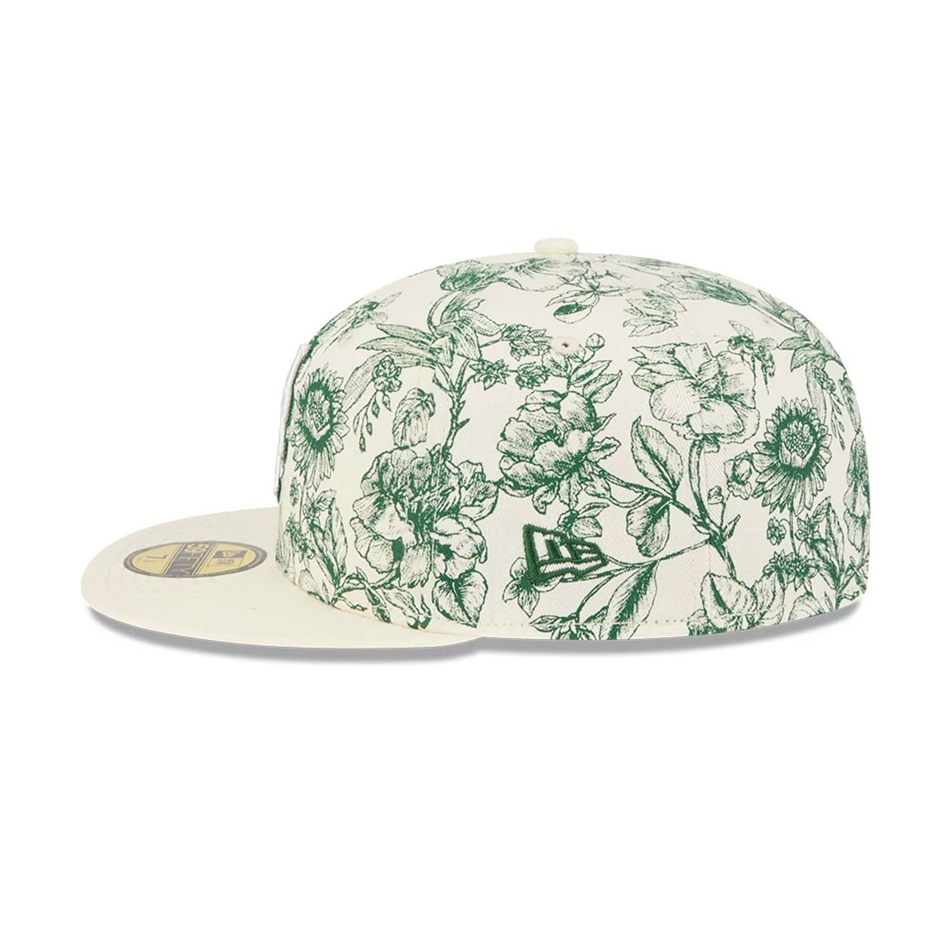 Pictured is this MLB Spring Floral New York Mets 59FIFTY Fitted cap in white. 5