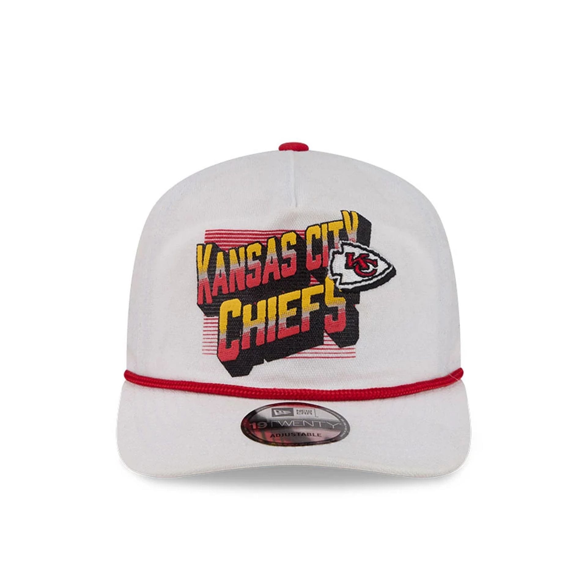 Pictured is this NFL Duck Cloth Kansas City Chiefs 19TWENTY cap in cream. 3