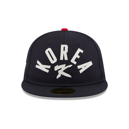 Pictured is this WBC Classical Script Korea Retro Crown 59FIFTY Fitted cap in blue. 3