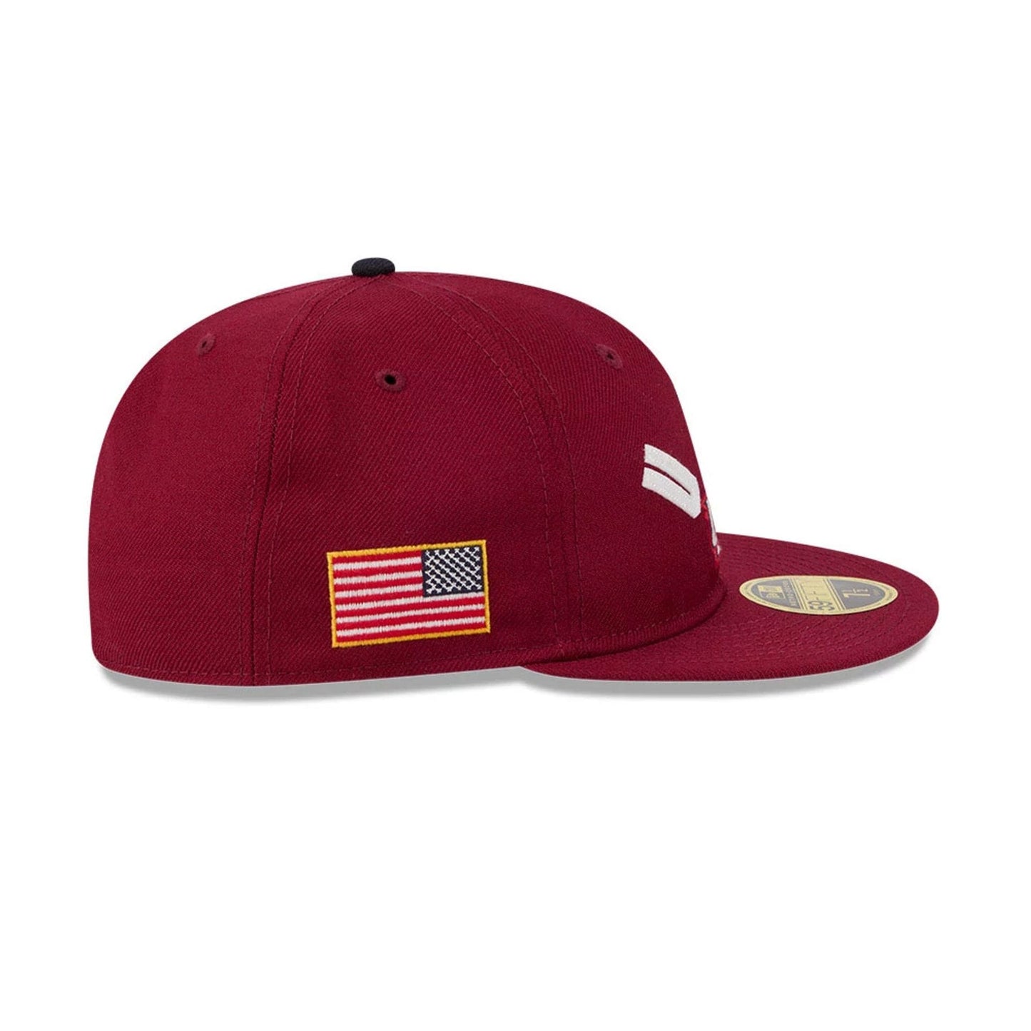 Pictured is this WBC Classical Script USA Retro Crown 59FIFTY Fitted cap in Dark Red. 5