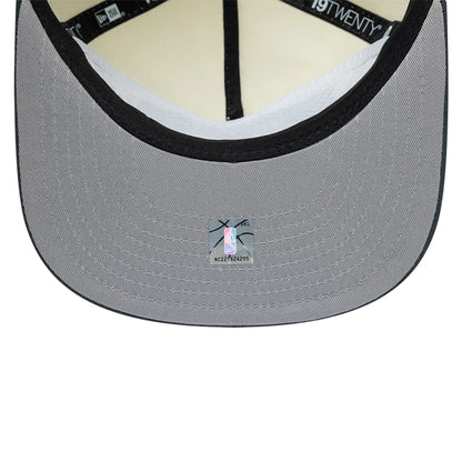 Pictured is this NBA Metallic Logo Chicago Bulls 19TWENTY cap in white. 2