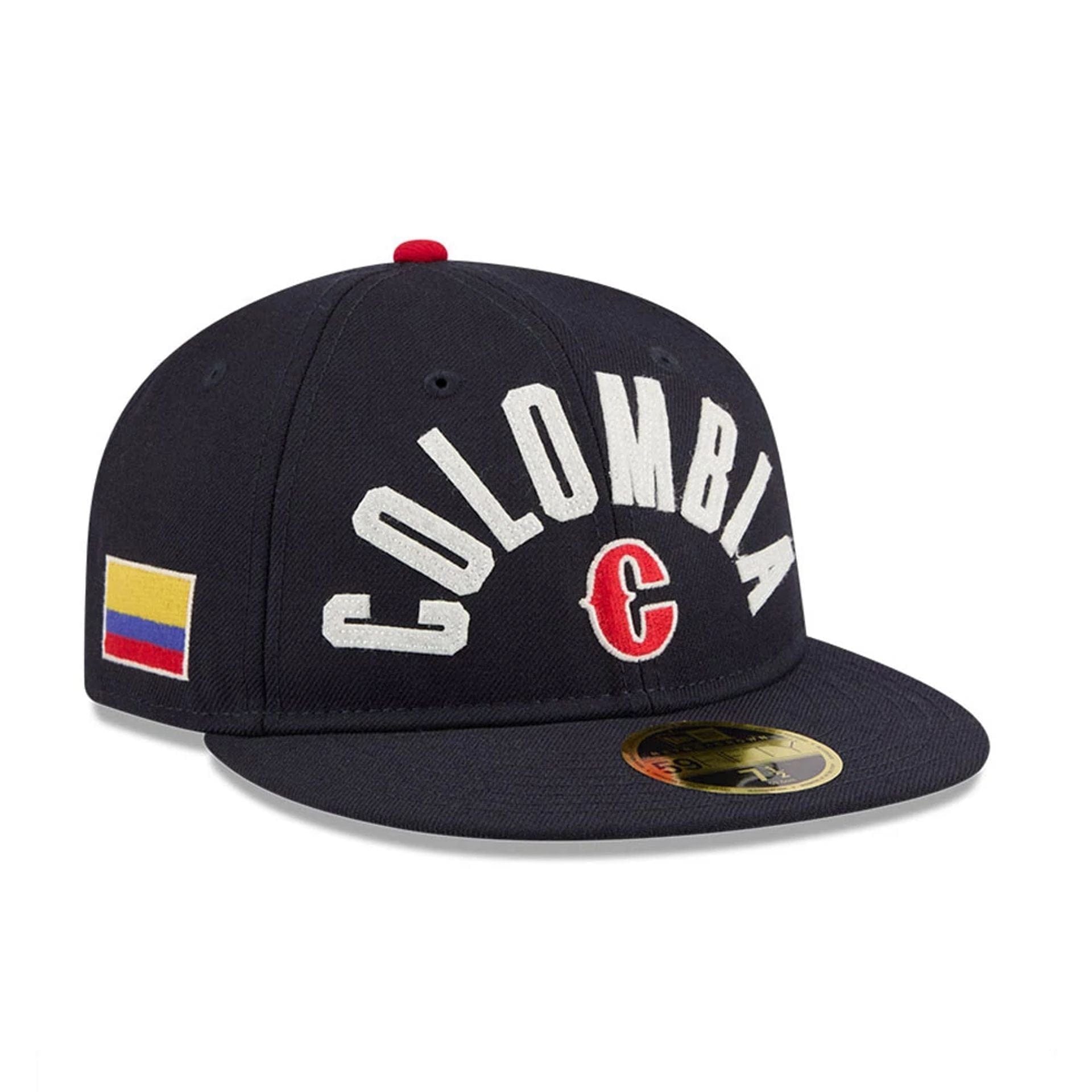 Pictured is this WBC Classical Script Columbia Retro Crown 59FIFTY Fitted cap in dark blue. 1