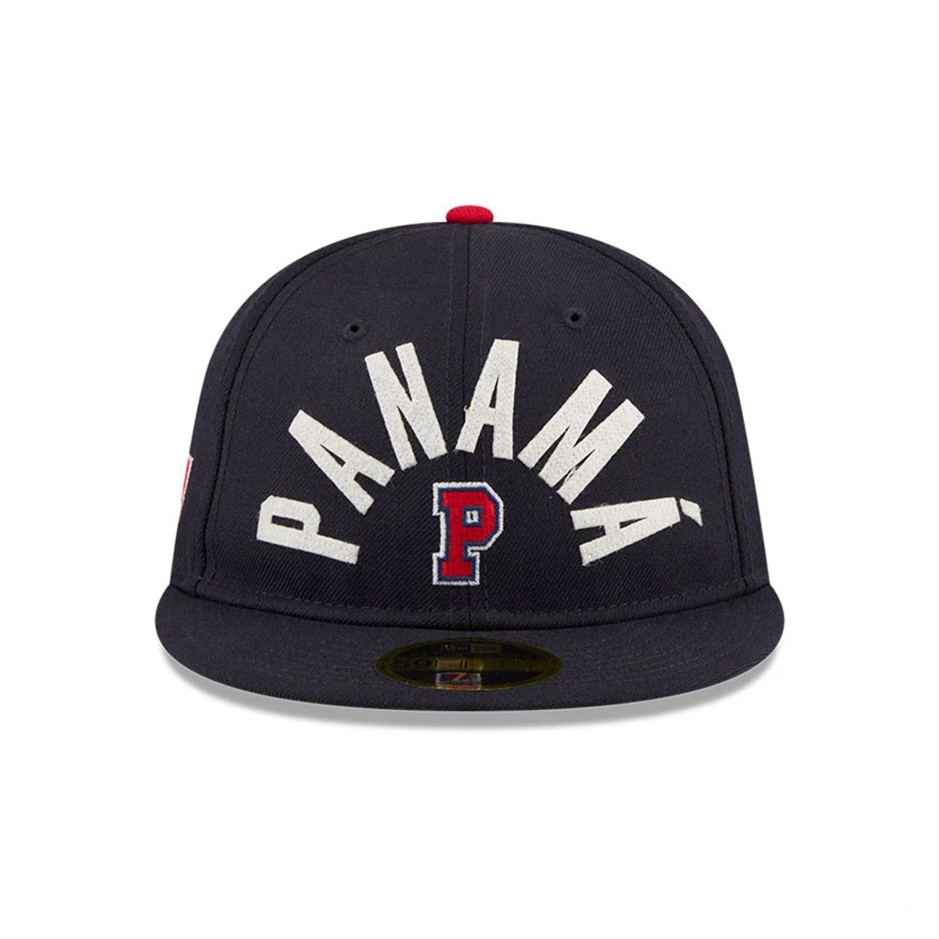 Pictured is this WBC Classical Script Panama Retro Crown 59FIFTY Fitted cap in navy. 3