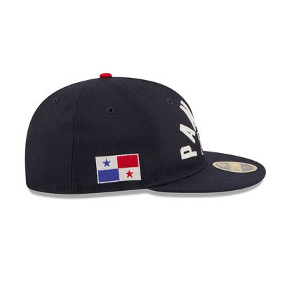 Pictured is this WBC Classical Script Panama Retro Crown 59FIFTY Fitted cap in navy. 5